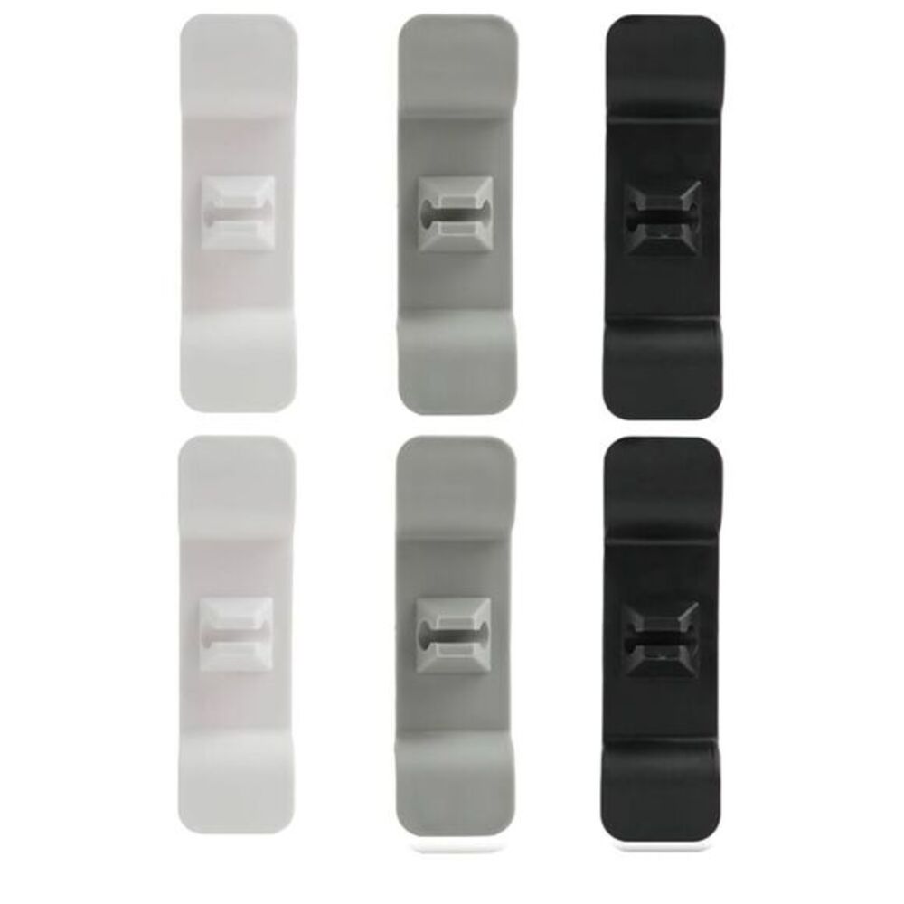Set of Black, Gray & White appliance cord organizer.
